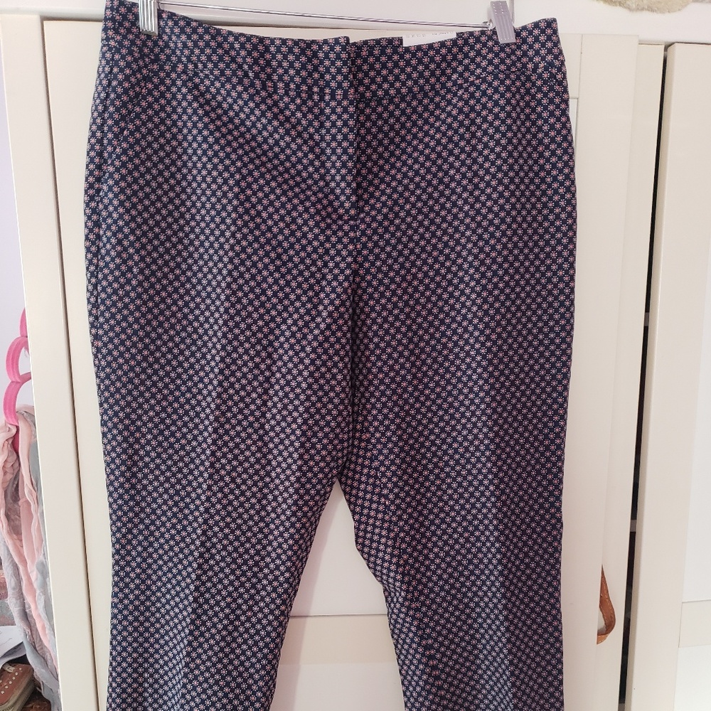 Blue patterned pants